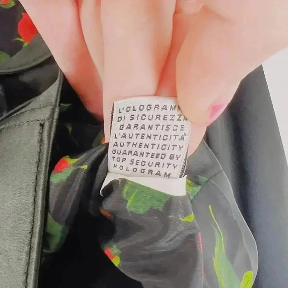 Vintage Dolce & Gabbana Only Under 40 Collection Black Satin Jacket Size 6 US - Picture 10 of 12